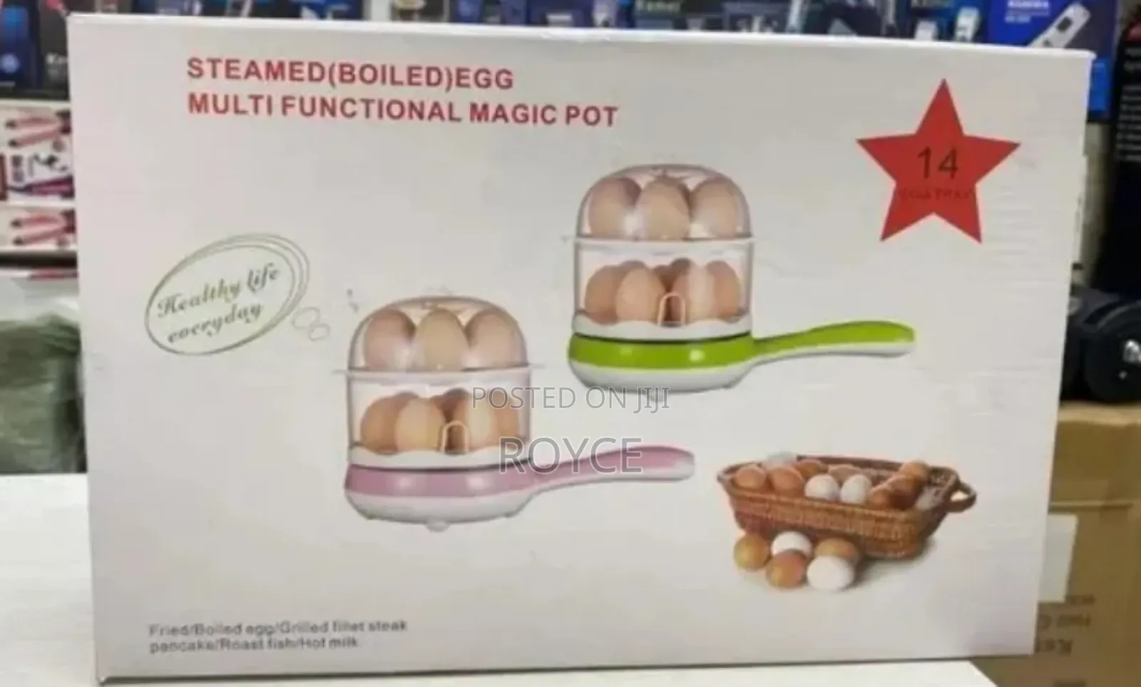 Double Egg Boiler With Magic Pan
