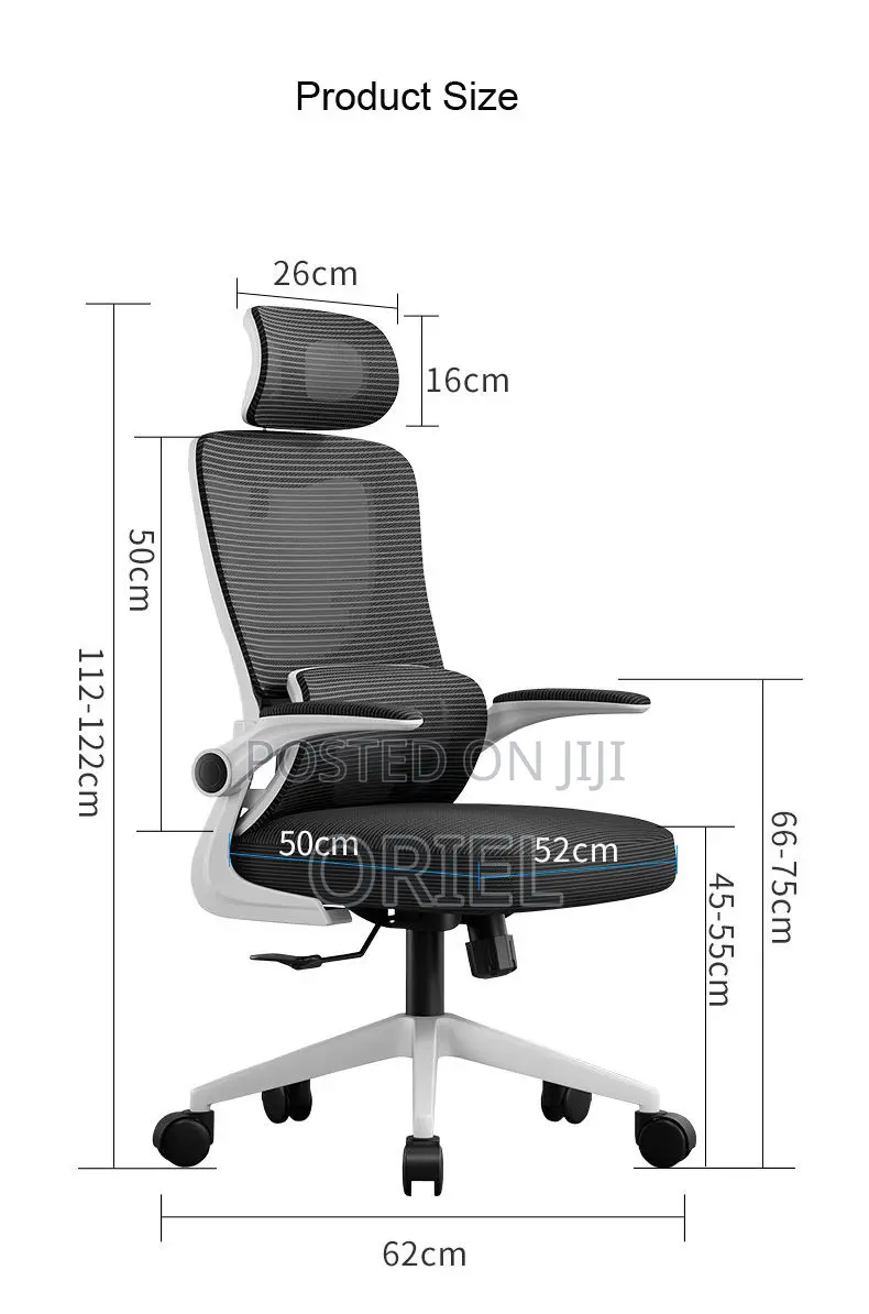 Office Chair : High-Back Ergonomic Computer Study Office Chair