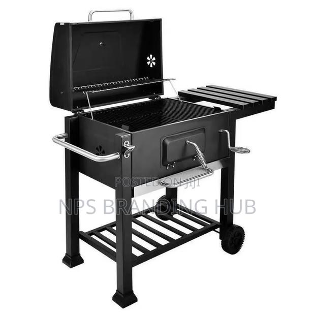 Barbeque Grill Outdoor Large Charcoal Trolley Hp