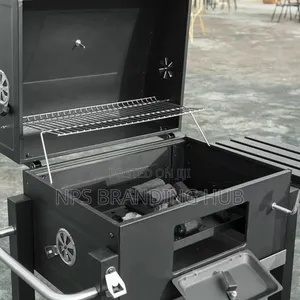 Barbeque Grill Outdoor Large Charcoal Trolley Hp