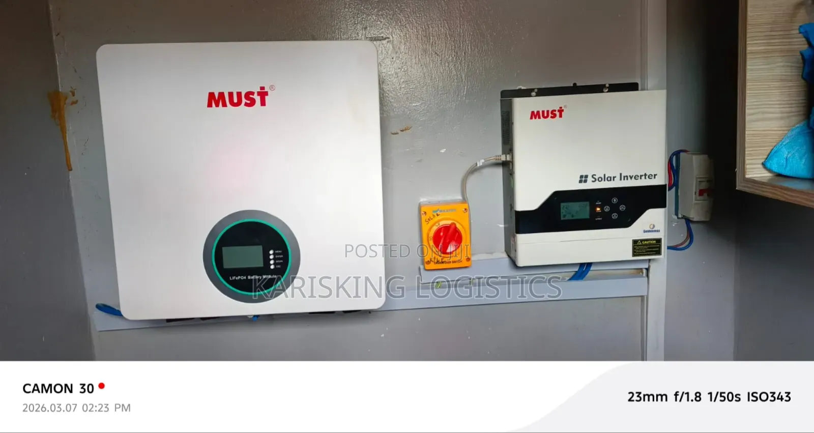 3kw Must Hybrid Inverter Back Up With 5kw 24v Lithium Battery
