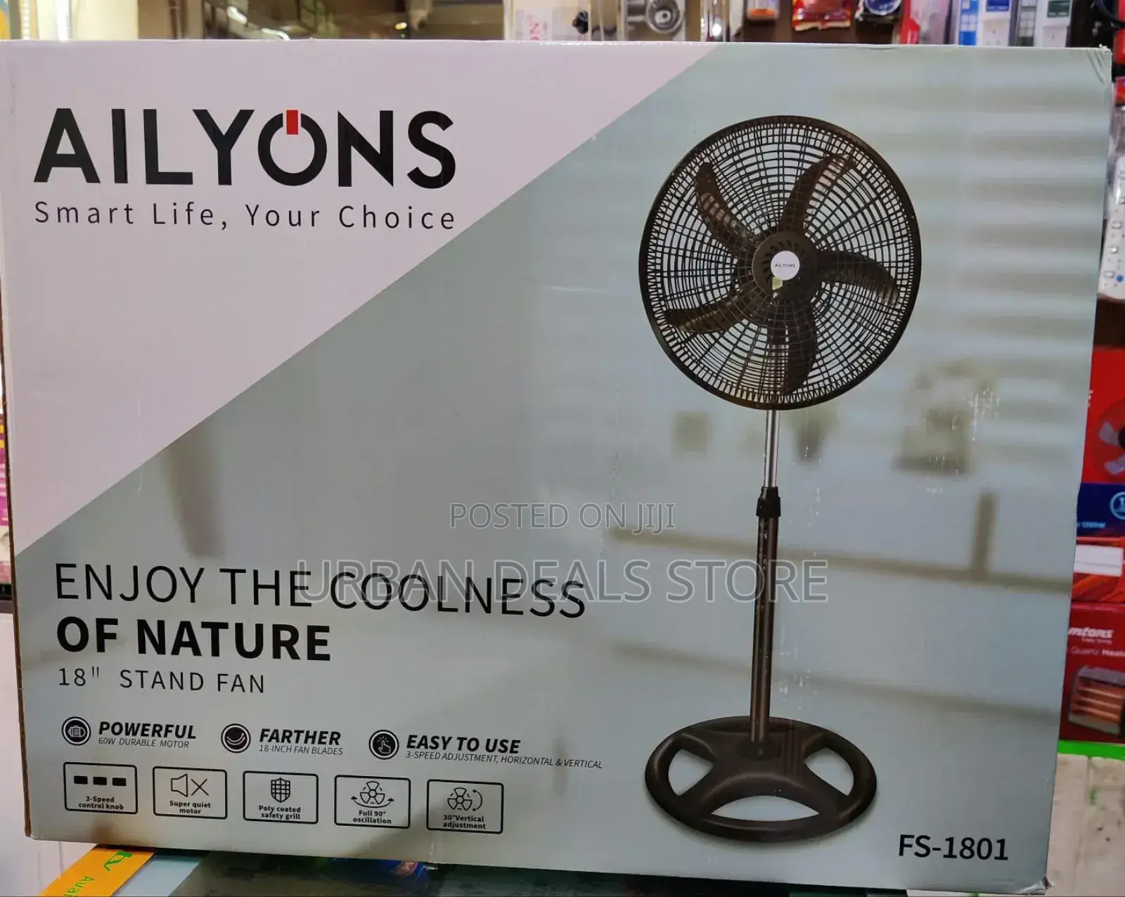Ailyons 18 Inches Standing Fan