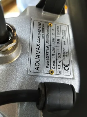 All Purpose Aquamax Water Pump 1 Hp 35m Head 750watts 115l/Min