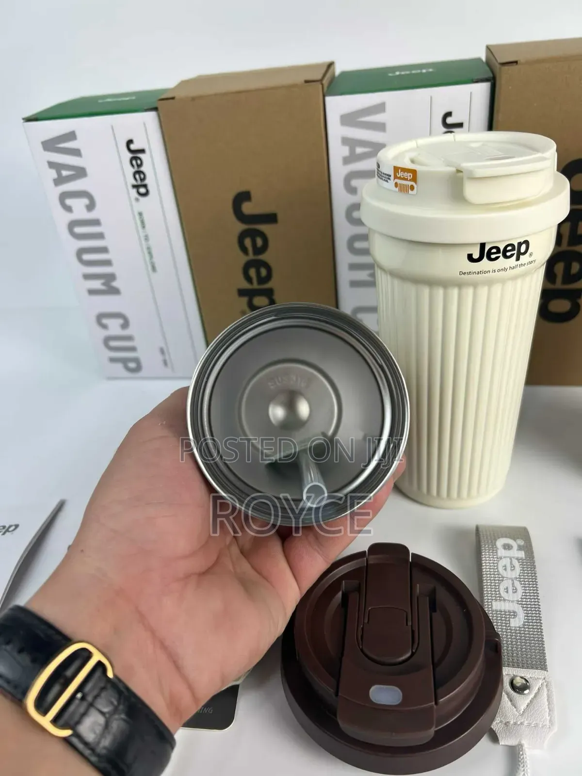 Jeep Thermo Cup With Straw-550ml