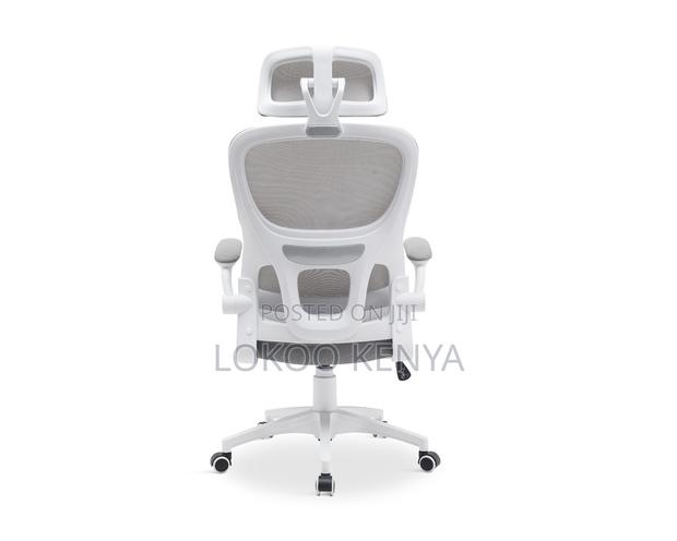 Office Chair; Grey High Back Orthopedic Computer Office Chair - thumbnail 7