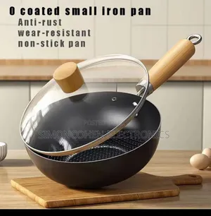 Coated Deep Frying Pan With Lid