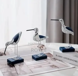 3pcs Wooden Seagull Figurine Decor