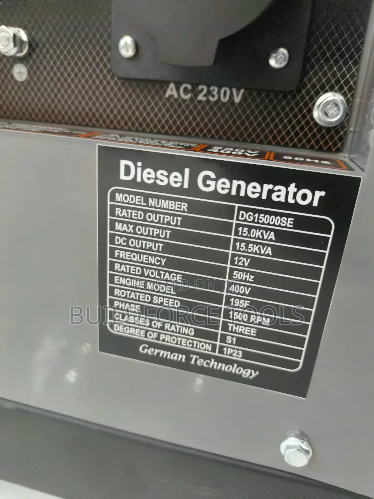 Uk Cigma Silent Diesel Generator 15 Kva