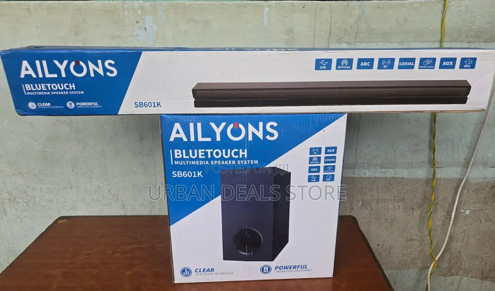 Ailyons 2.1ch Sb601k Soundbar Multimedia Speaker System