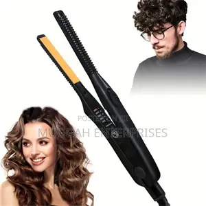 Electric Hotiron 2 in 1 Hair Curler and Straightener
