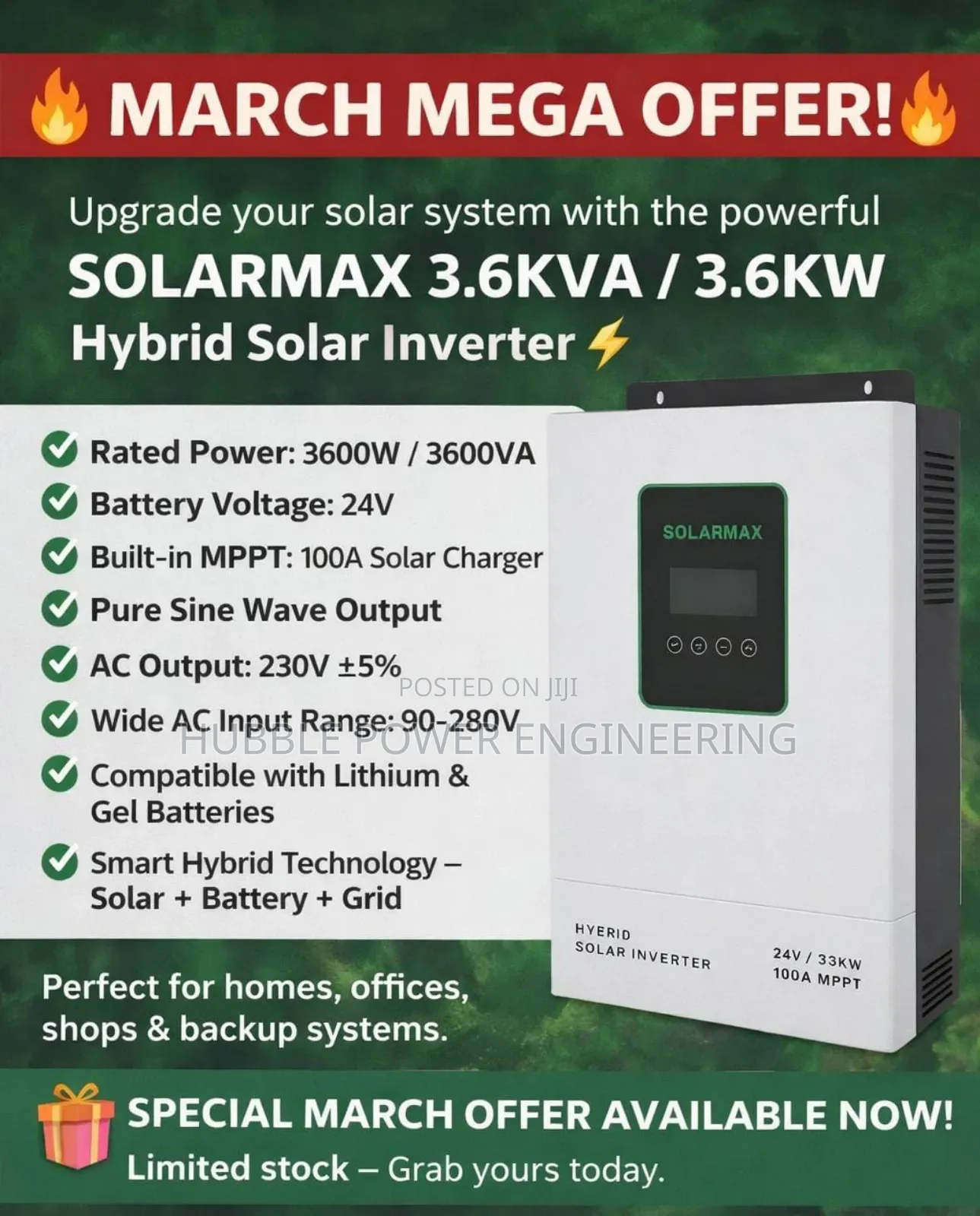 Inverters Batteries Panels Solar Lights Solarmax Products