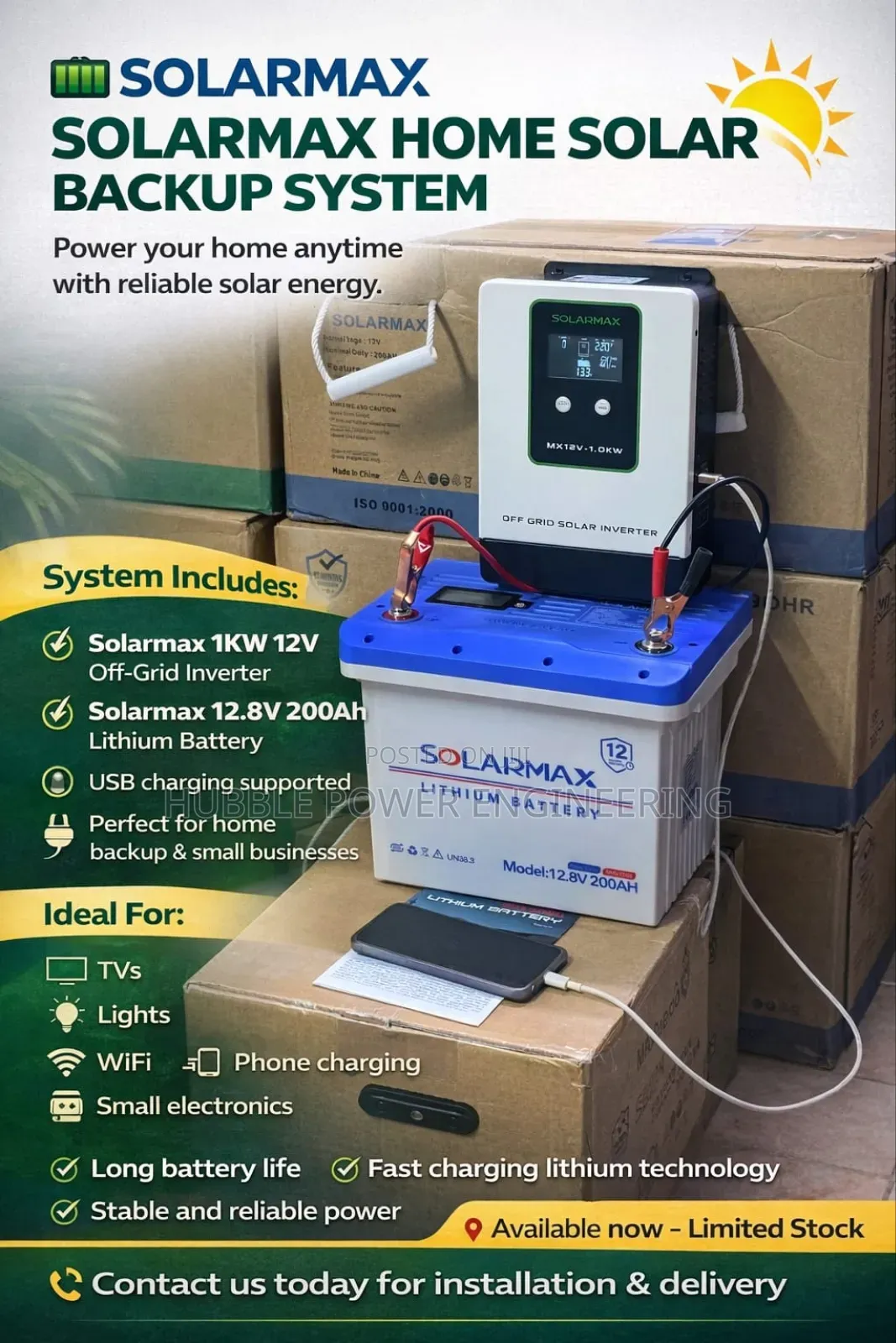 Inverters Batteries Panels Solar Lights Solarmax Products