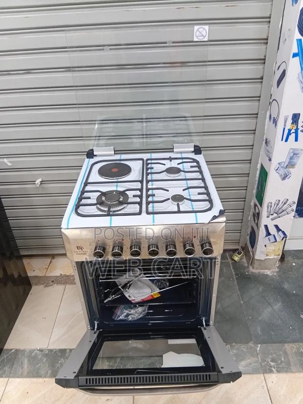 Everest Bj’S 60x60 Kitchen Cooker 3 Gas + 1 Electric Plate