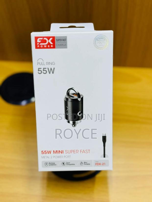 55w Mini Super Fast Car Charger - main view
