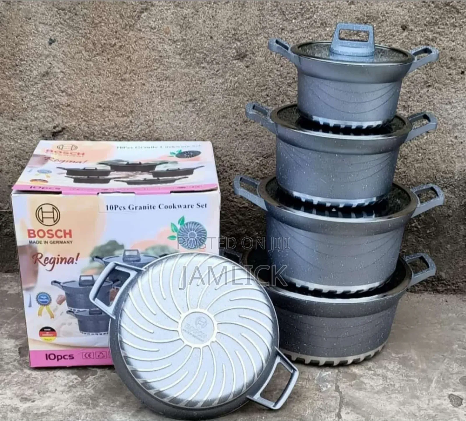 10pcs Granite Cookware Set –Jf