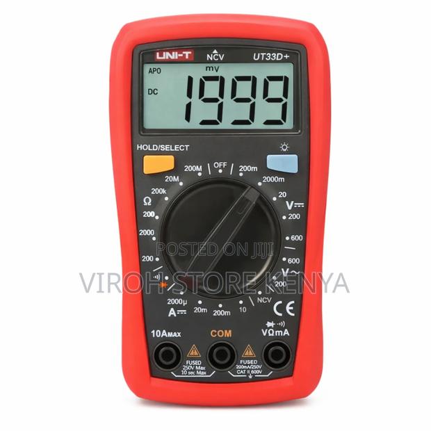 Uni-t Ut33d+ Digital Multimeter With Ncv Voltage Detection