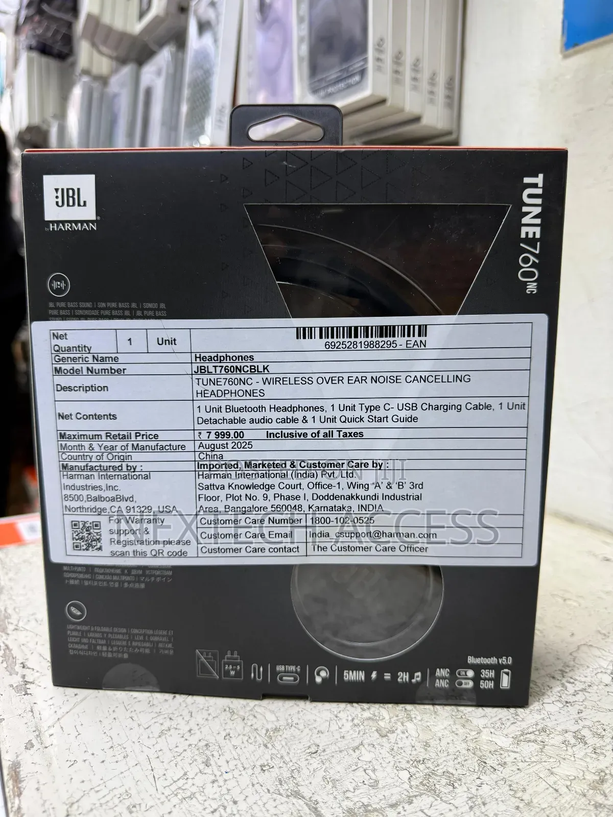 JBL Tune 760nc Wireless Headphones