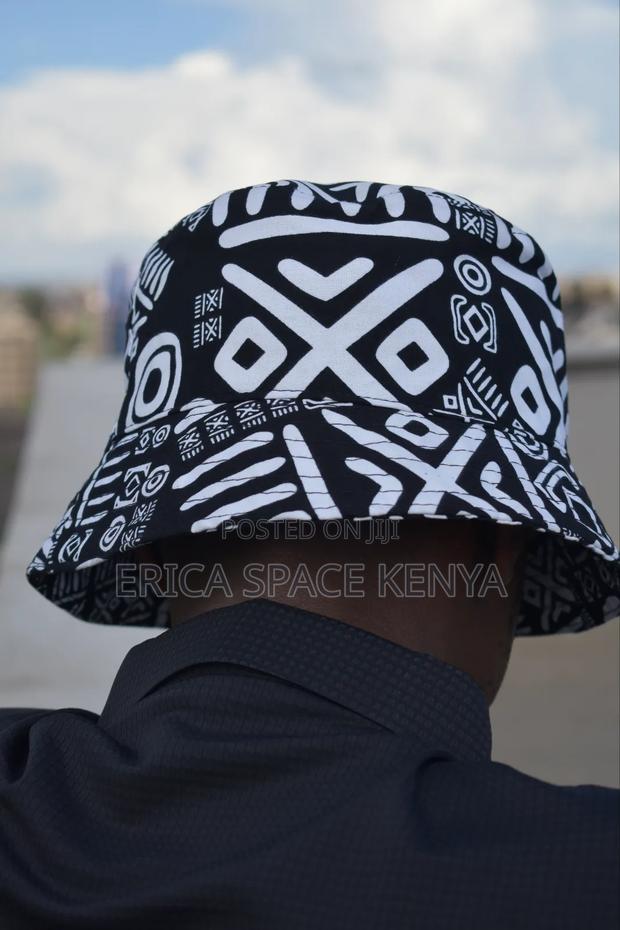 Black and White African Bucket Hat - thumbnail 3