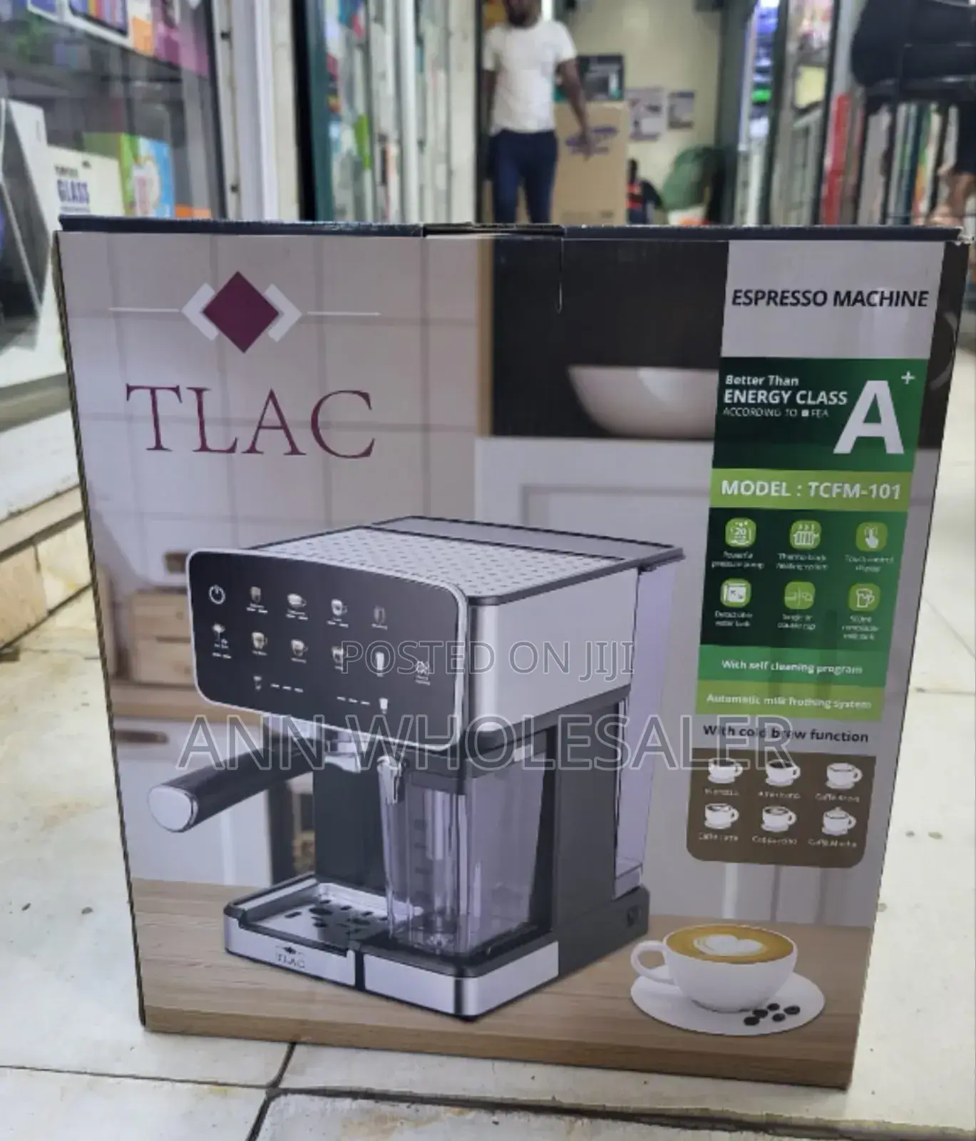 Tlac Espresso Coffee Machine TCFM 101, 1.8l,