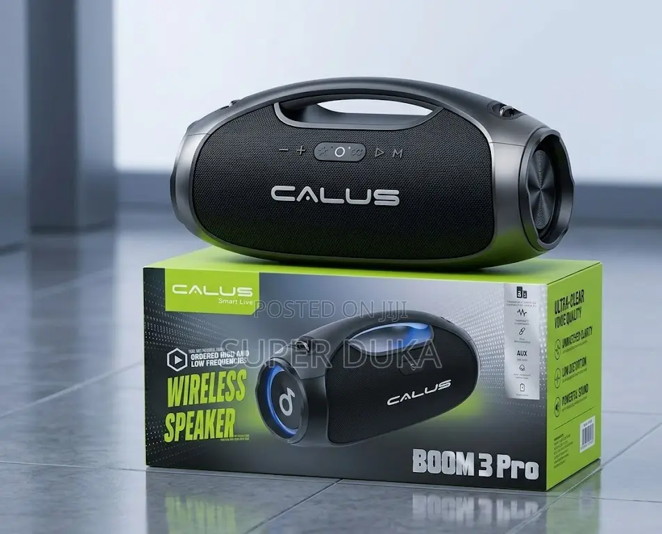Calus Boom 3 Pro Radio Wireless Bluetooth Speaker,Bass,Aux ,Usb,Mem