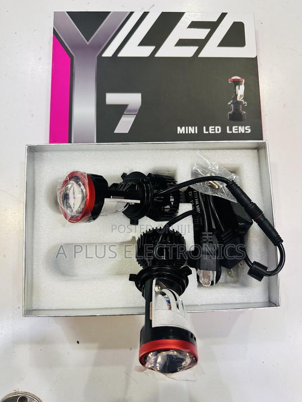 Y7 H4 Mini Projector Led Headlight Kit – Clear Beam Long Range - thumbnail 2