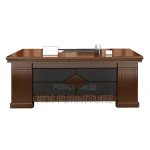 Office Desk : 1.8m Modern L-Shaped Executive Office Desk