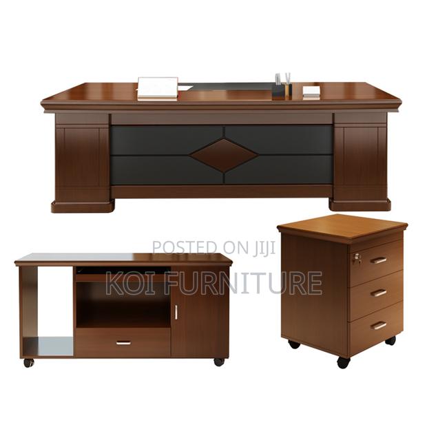 Office Desk : 1.8m Modern L-Shaped Executive Office Desk - thumbnail 7