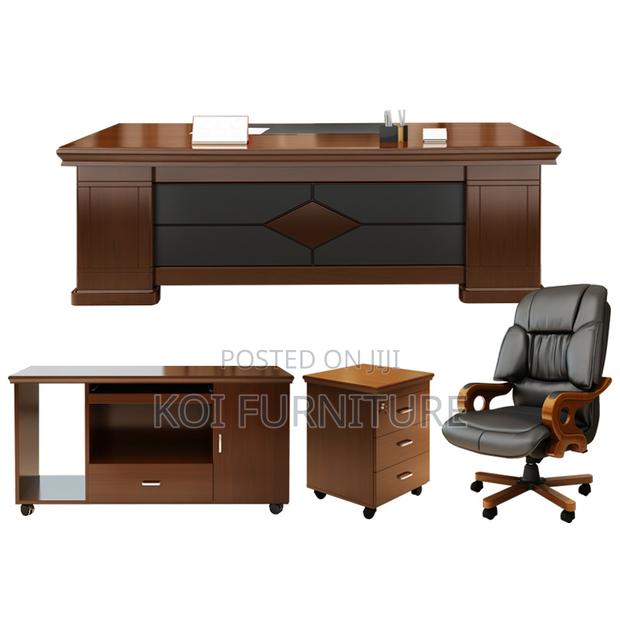 Office Desk : 1.8m Modern L-Shaped Executive Office Desk - thumbnail 9