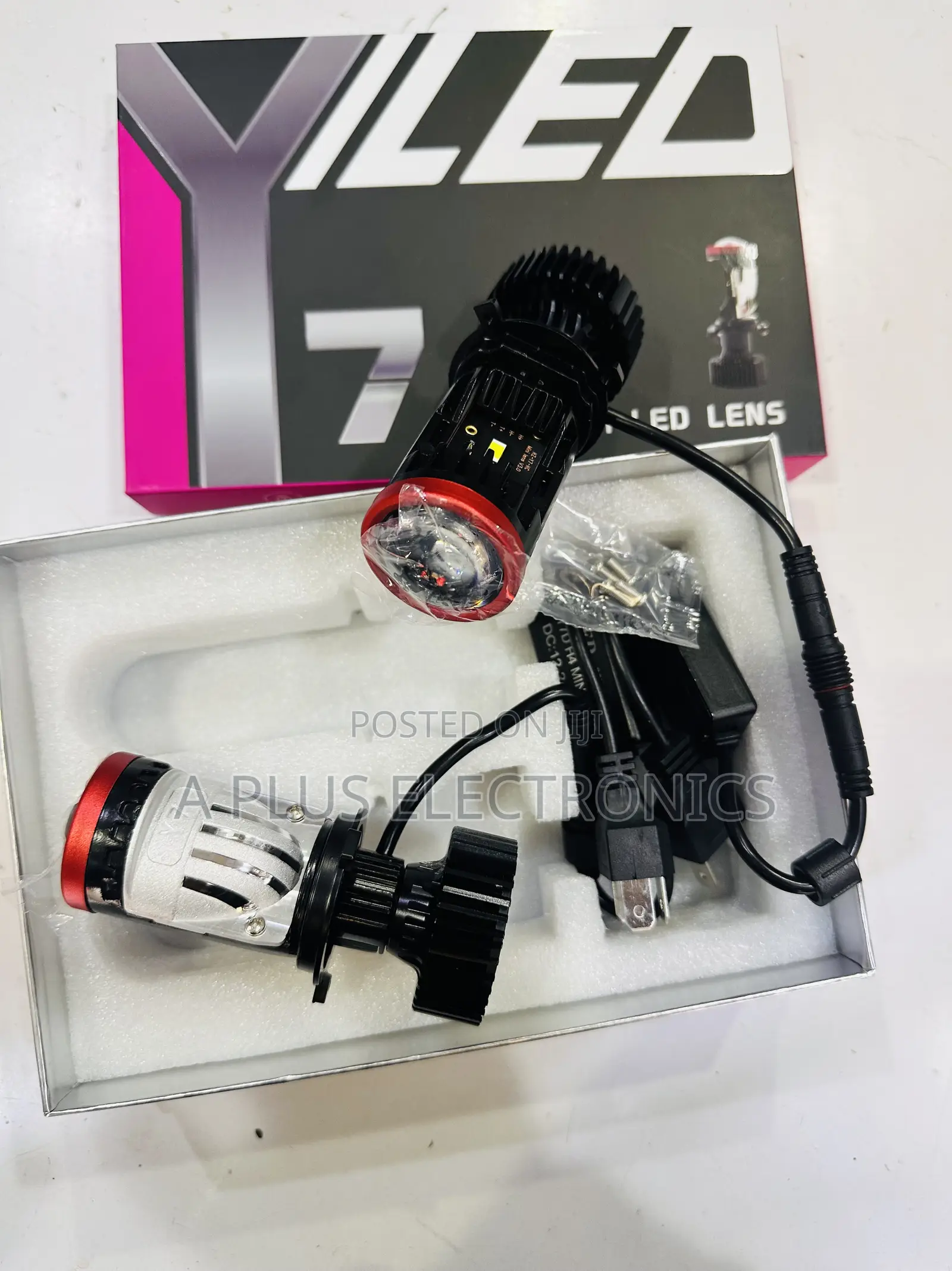 Y7 H4 Mini Projector Led Headlight – Bright White Light