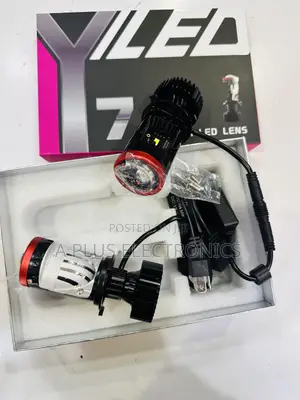 Y7 H4 Mini Projector Led Headlight – Bright White Light