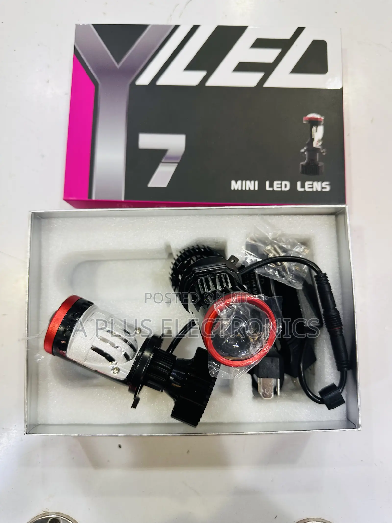 Y7 H4 Mini Projector Led Headlight – Bright White Light