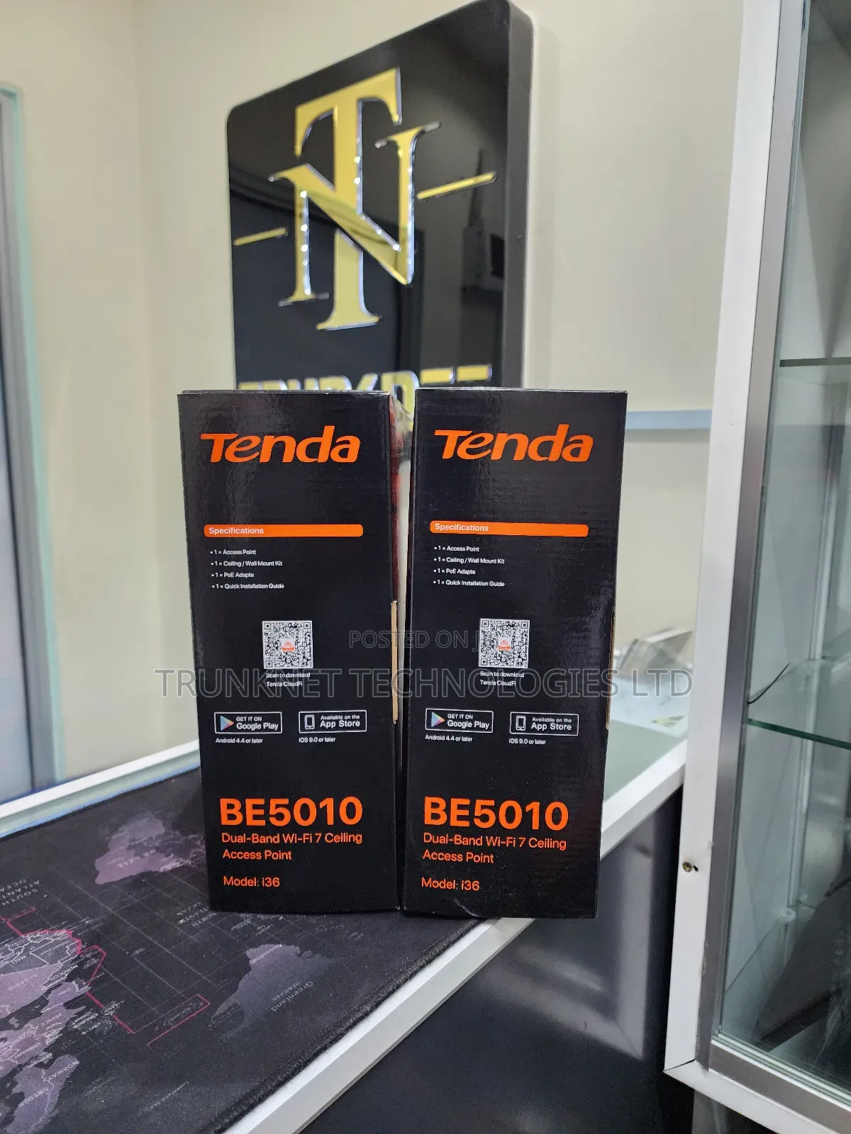 Tenda Be5010 Wi‐Fi 7 Dual‐Band Ceiling‐Mount Access Point