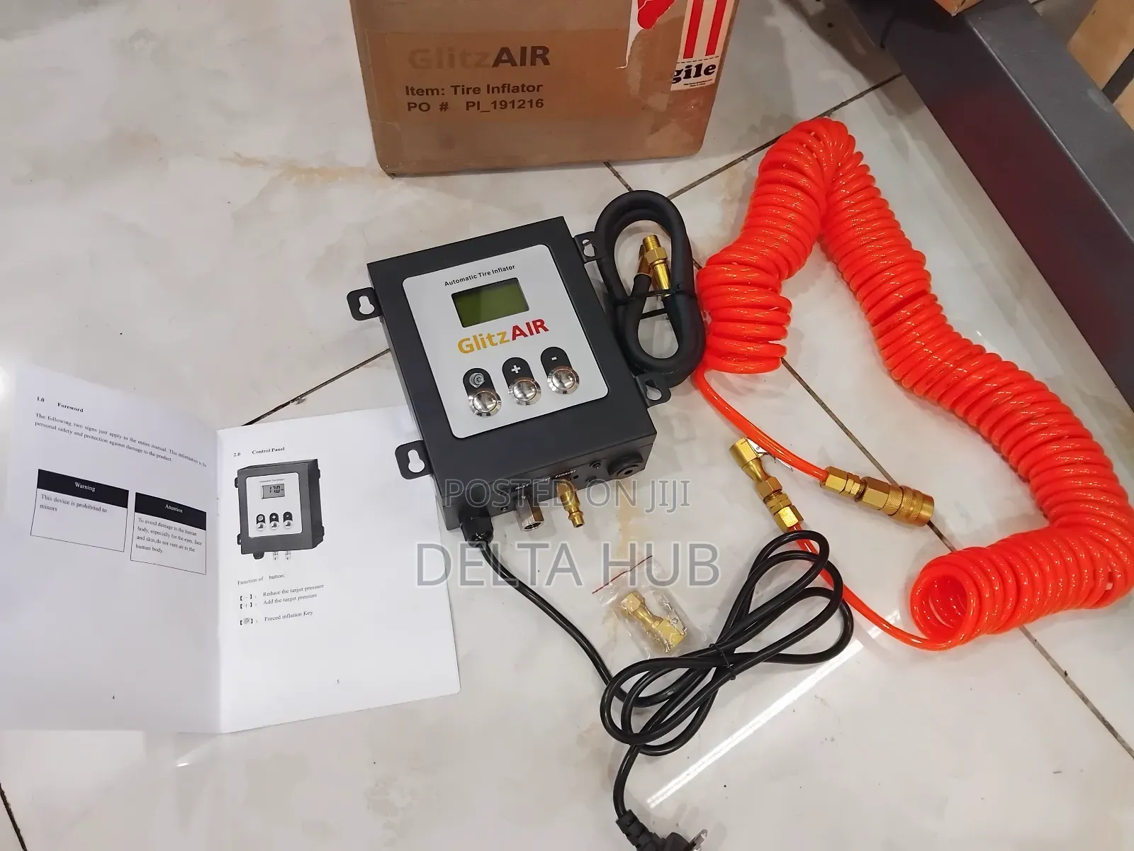 Automatic Air Tire Inflator With Digital Pressure Gauge System