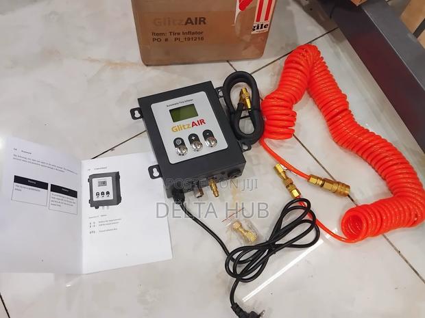 Automatic Air Tire Inflator With Digital Pressure Gauge System - main view