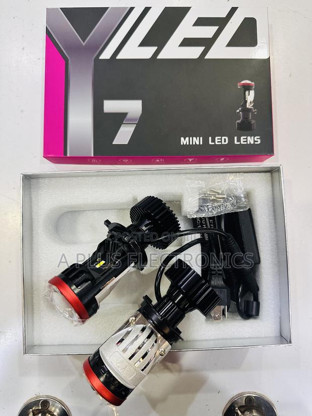 Y7 H4 Mini Projector Car Motorcycle Led Headlight –Bright Focus Beam - thumbnail 2