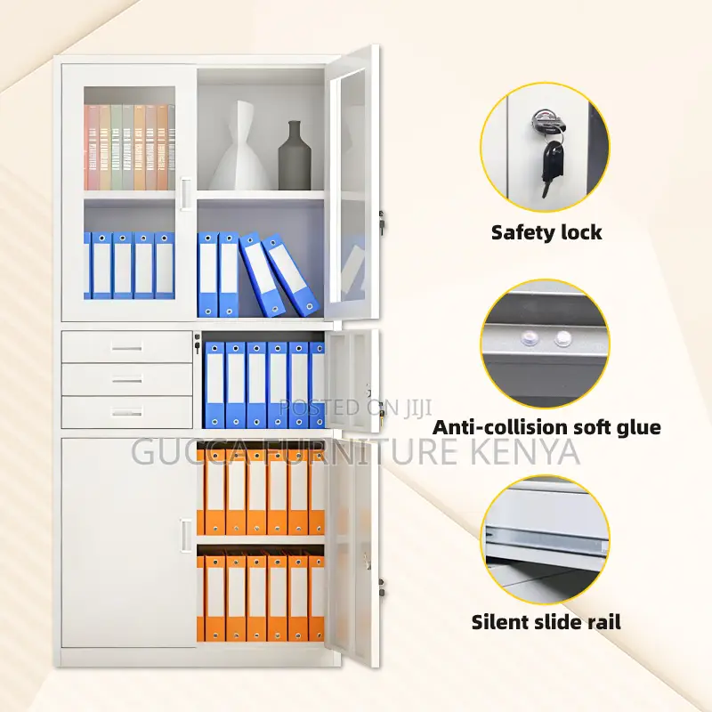 Office Metal Filing Cabinet With Safe