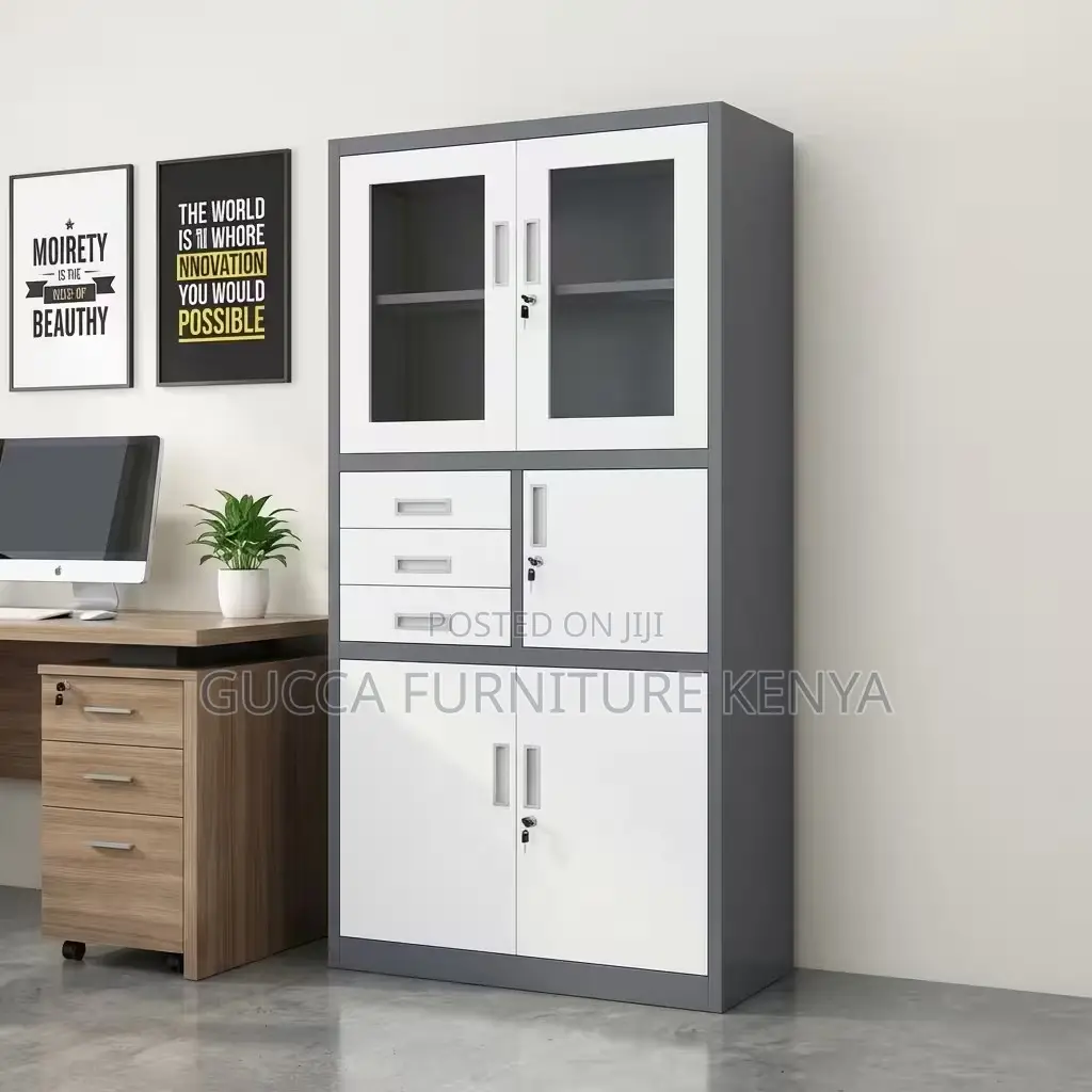 Office Metal Filing Cabinet With Safe