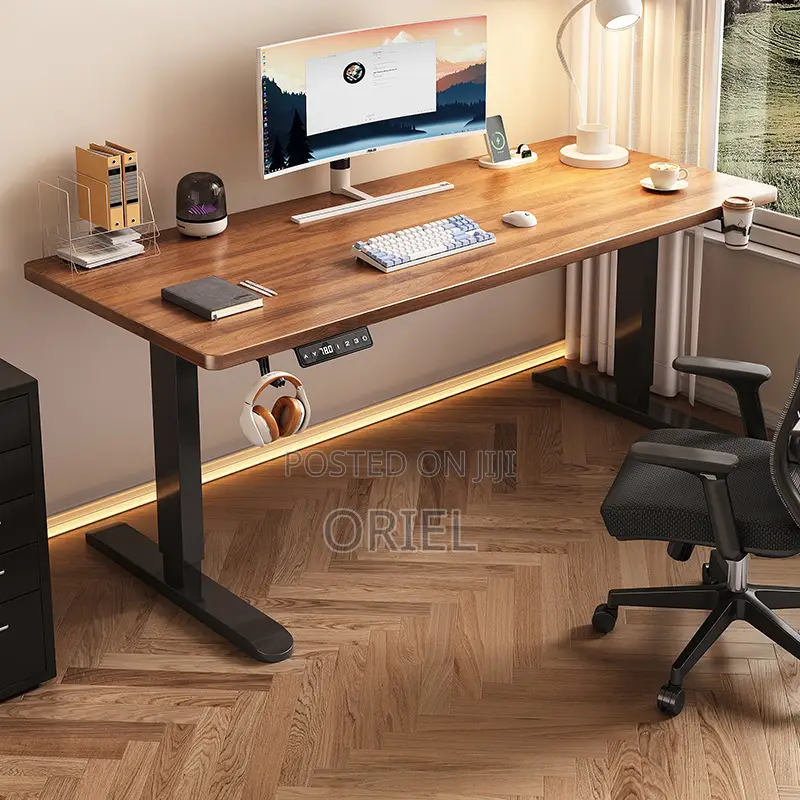 Office Desk : 2000mm Electric Height Adjustable Office Desk