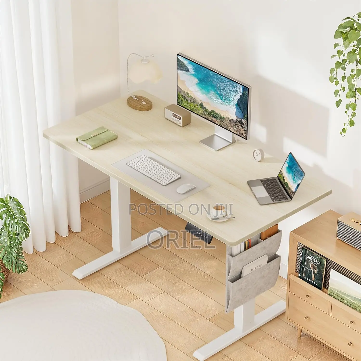 Office Desk : 2000mm Electric Height Adjustable Office Desk