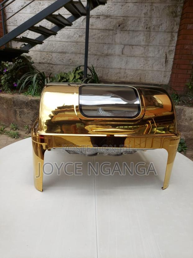 Roll Top Gold 9ltrs Chaffing Dish - main view