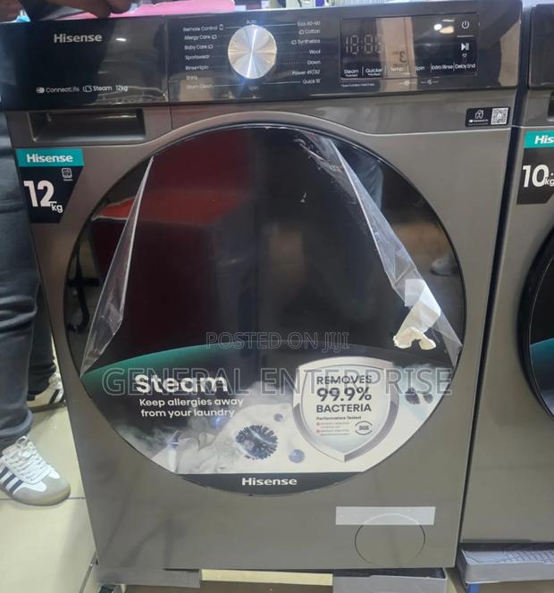 Hisense 12kg Front Load Wash and Spin Washing Machine - thumbnail 3