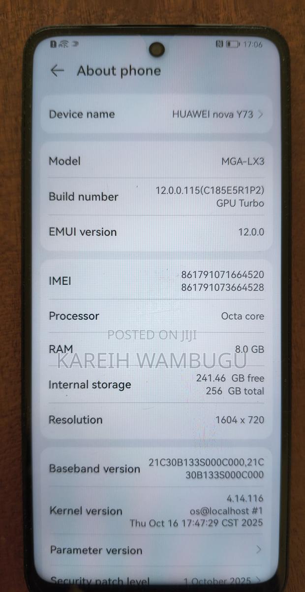 Huawei Nova Y73 256 GB Black - thumbnail 4