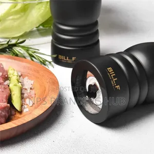 6 Inch Wood Pepper Grinder Mill Adjustable Stainless Steel Grinder Hbc