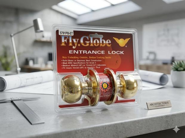 Fly Globe Entrance Lock, Knob-Style Door Lock