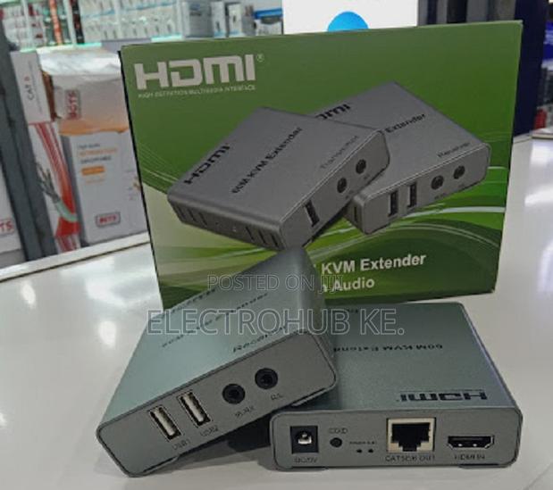 Hdmi Kvm Extender 60m Over Network Cable With Audio
