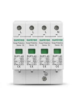 Suntree 385v Ac 4-Pole Surge Protective Device (Spd) - Sup1-40 T2