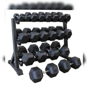 10kg Hexagon Dumbbells - thumbnail 2