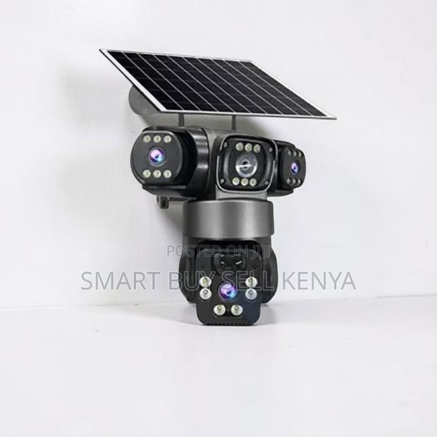 Colored Night Vision 20mp Ultra Hd 4g PTZ Triple Lens Solar Camera - main view