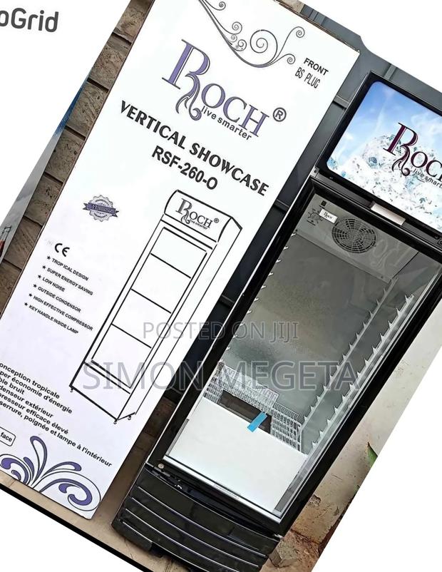 New Roch 209 Litres Showcase Fridge Available - main view