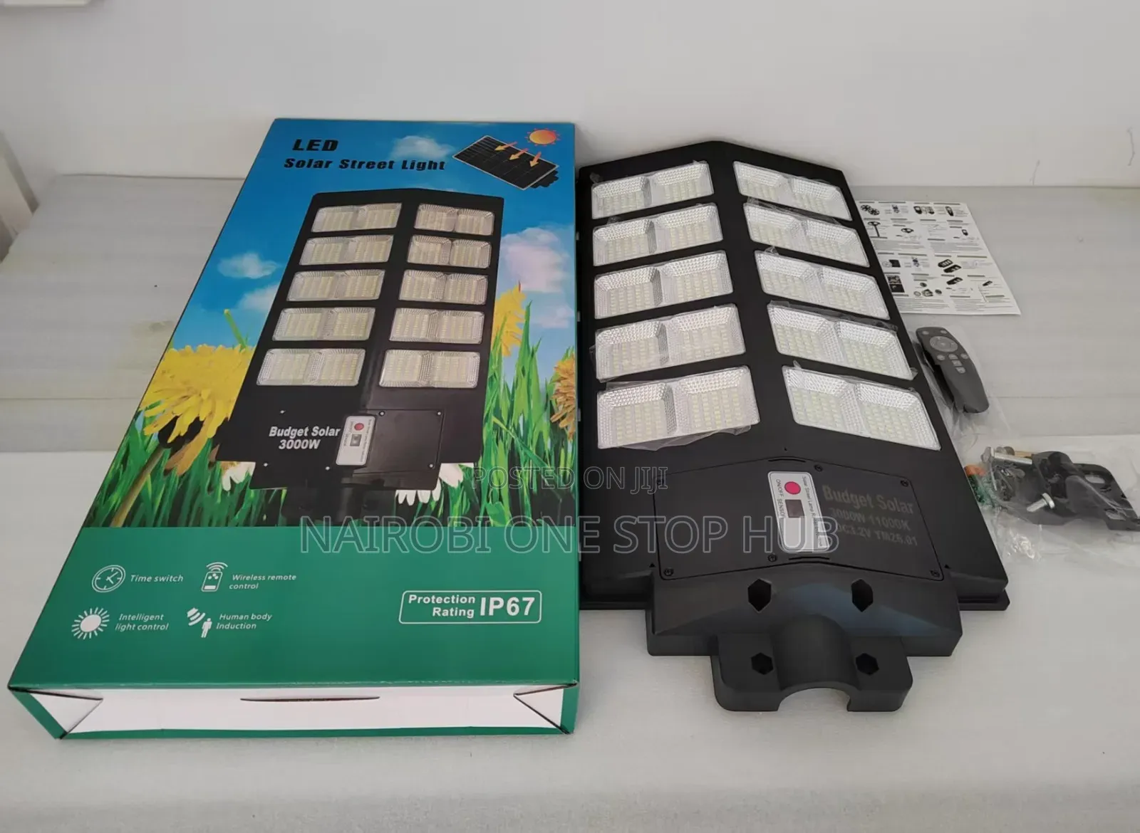 *3000w Solar Street Light + Pole